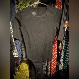 New Everlane Crew Neck Thong Bodysuit Size Small